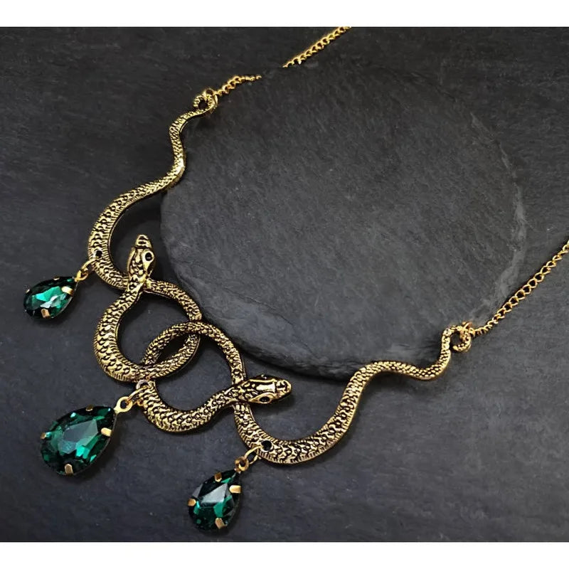 Entwined Serpent Necklace