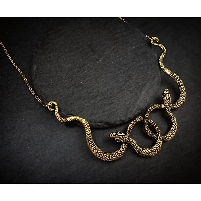 Entwined Serpent Necklace