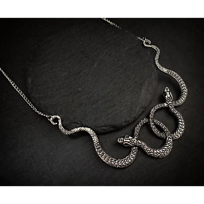 Entwined Serpent Necklace