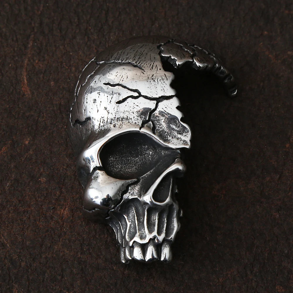 Cracked Skull Necklace