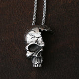 Cracked Skull Necklace