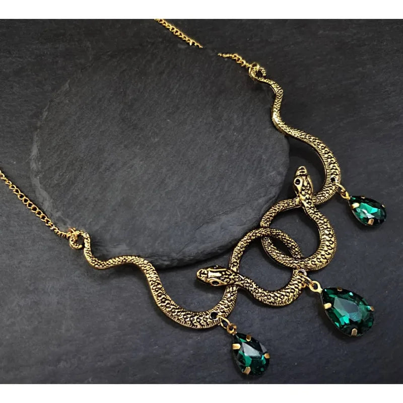 Entwined Serpent Necklace