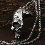 Cracked Skull Necklace
