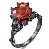 Skull Heart Ring