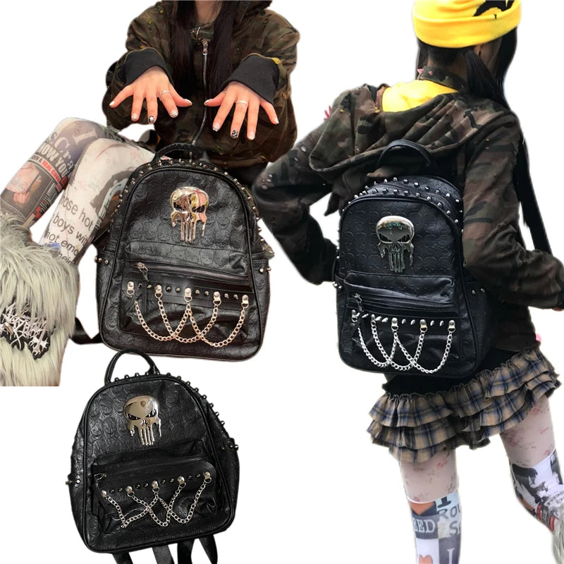 Skull Chain Backpack