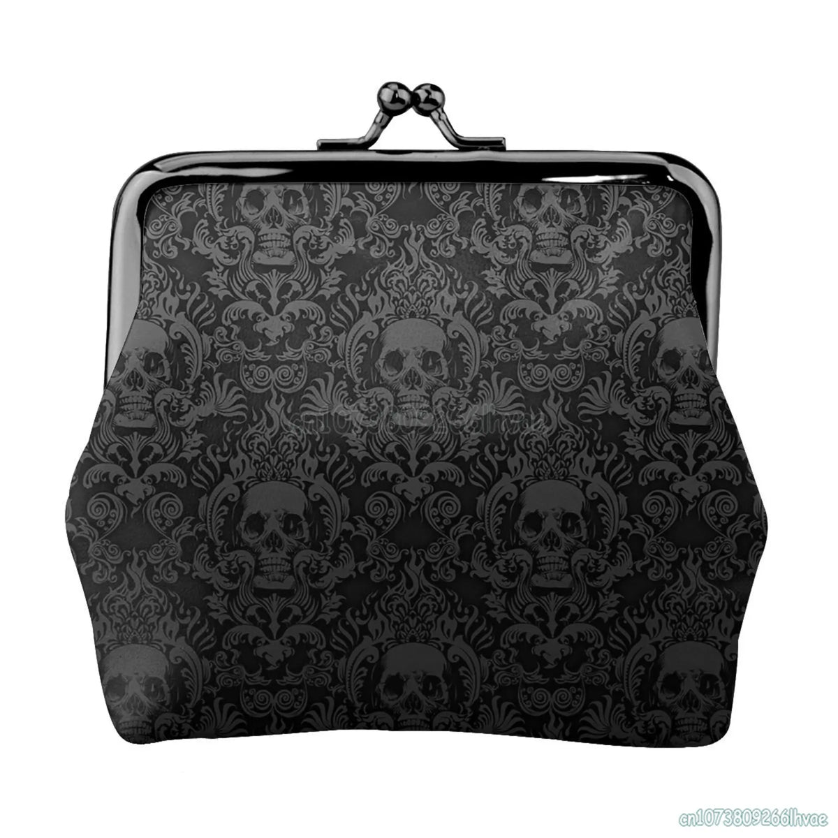 Damask Skull Coin Purse