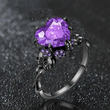 Skull Heart Ring