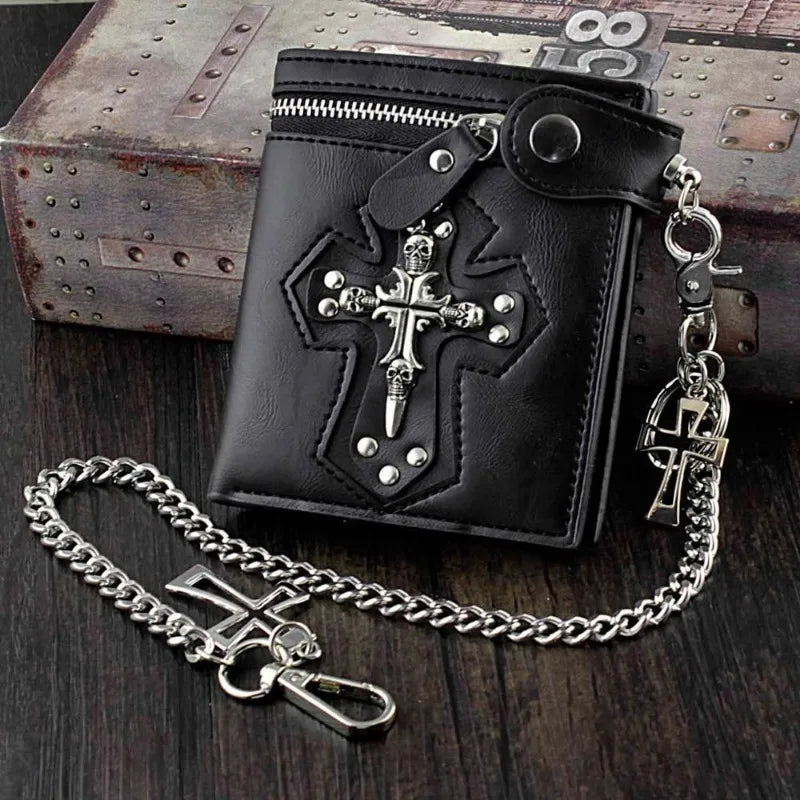 Studded Chain Wallet