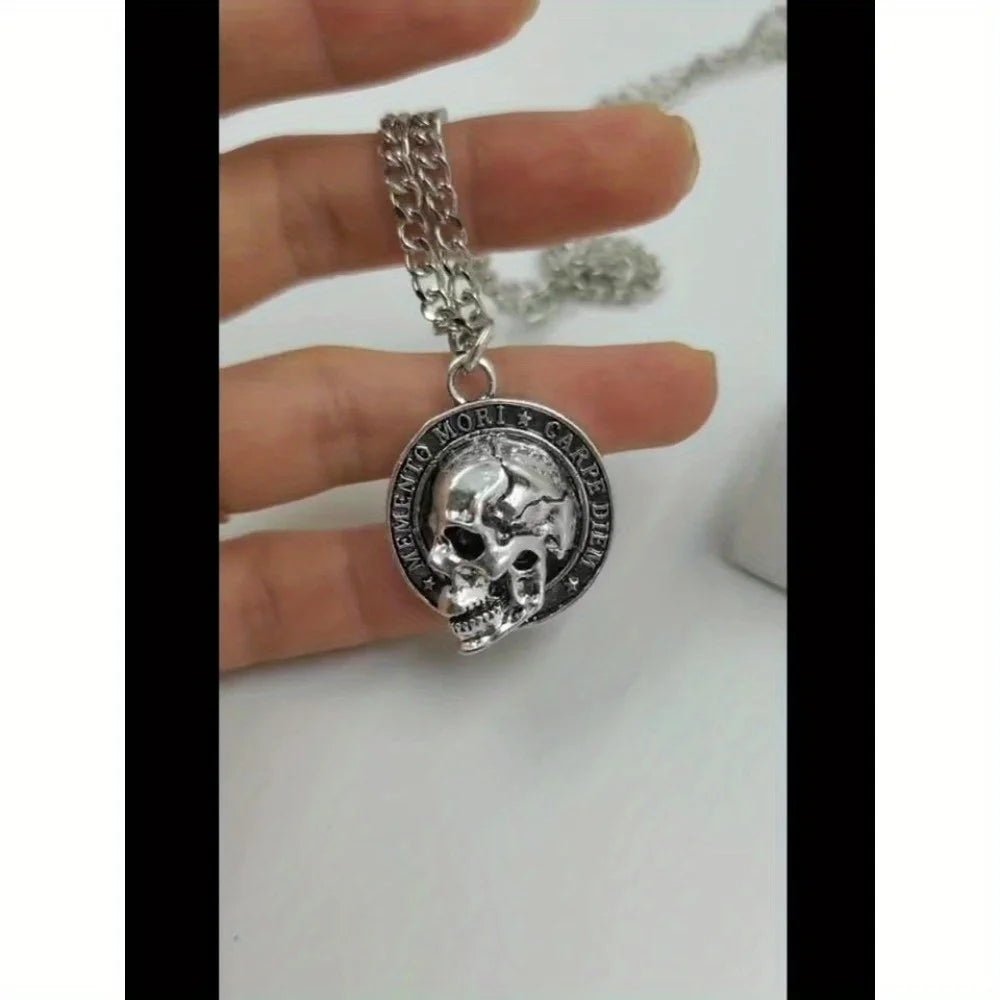 Retro Skull Pendant Necklace