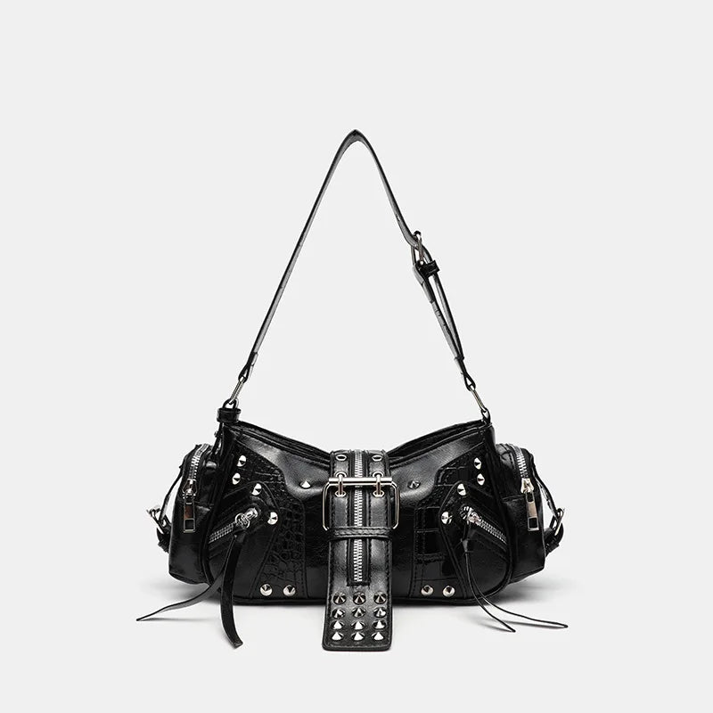 Buckle Strap Shoulder Bag