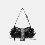 Buckle Strap Shoulder Bag