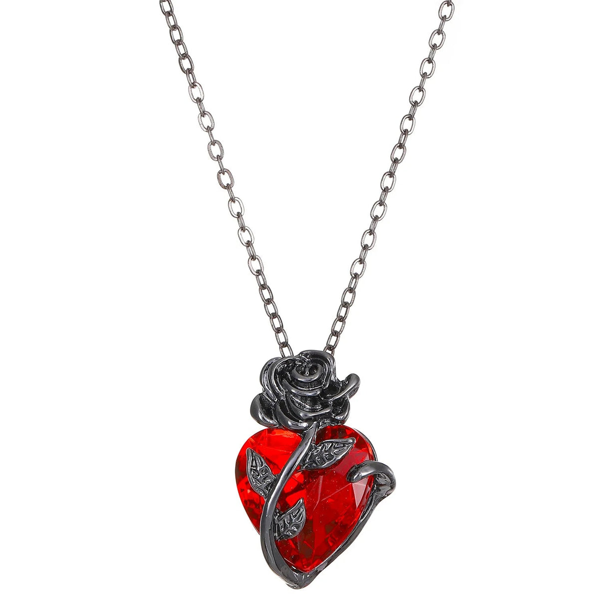 Crimson Rose Necklace