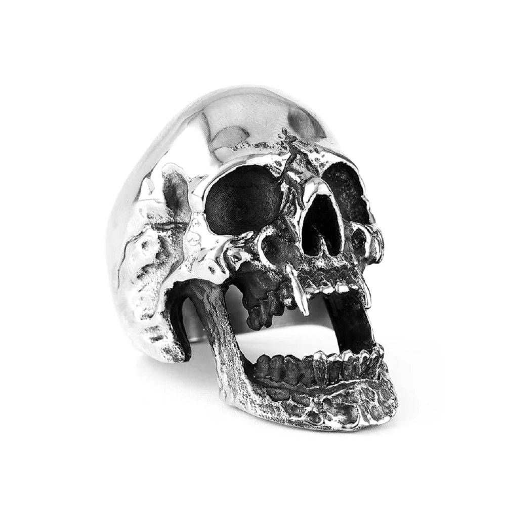 Cracked Skull Ring