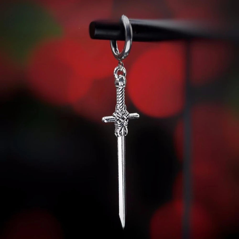 Shadow Blade Gothic Dangle Earrings