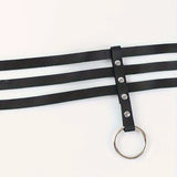 Midnight Heart Gothic Leather Choker