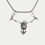 Skeleton Pendant Chain Necklace