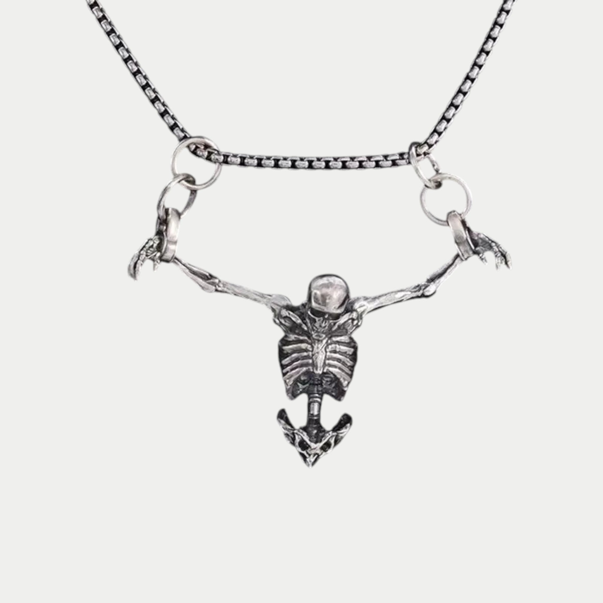 Skeleton Pendant Chain Necklace