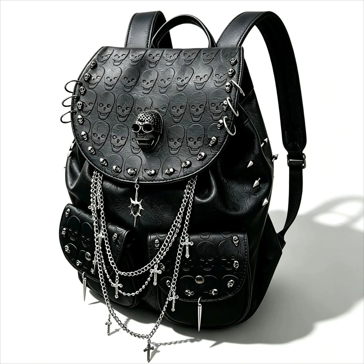 Skull Detail Backpack