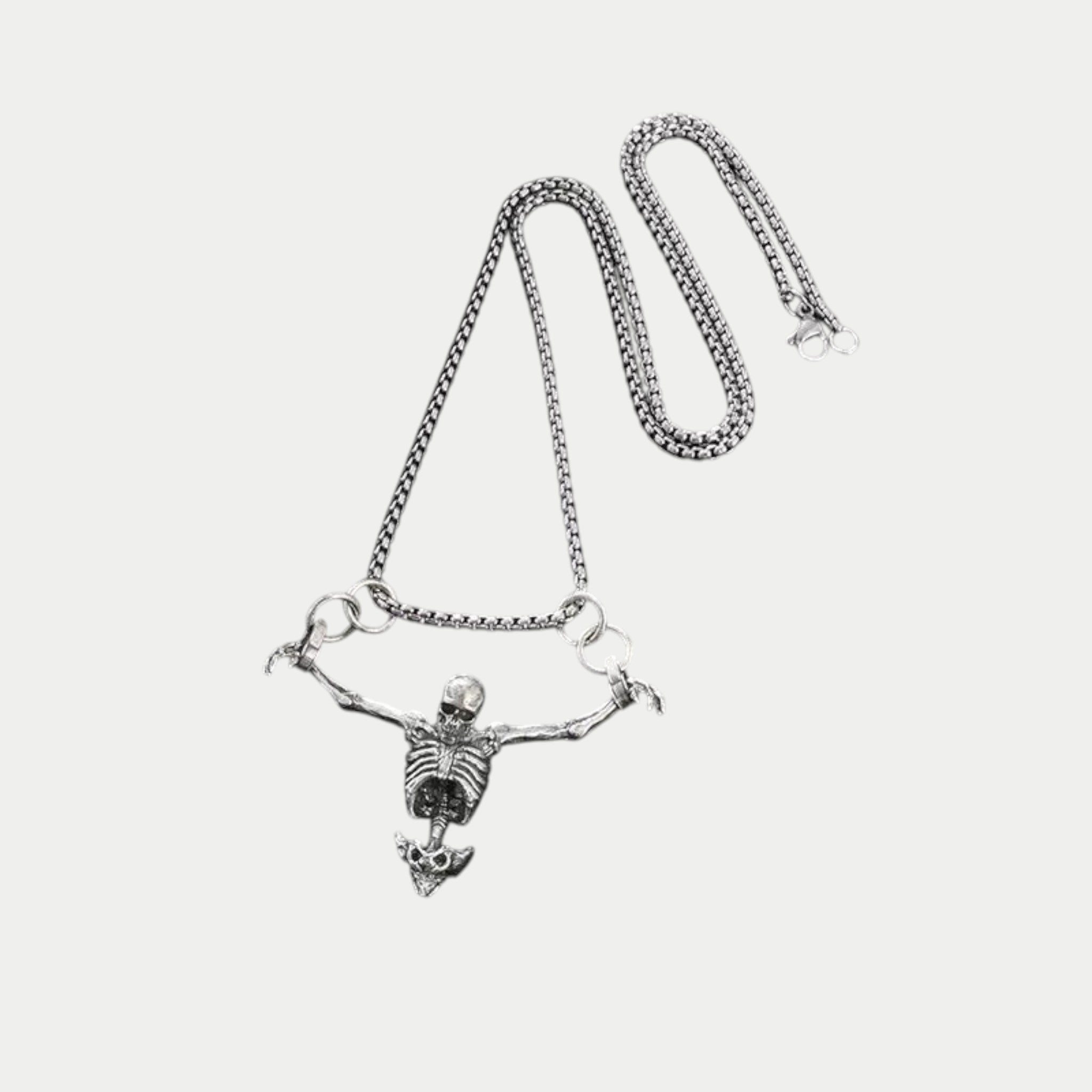 Skeleton Pendant Chain Necklace