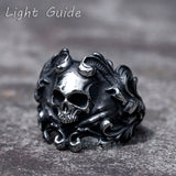 Horned Skull Ring