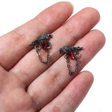 Midnight Crow Guardian Earrings