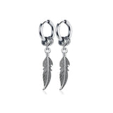 Feather Drop Earrings