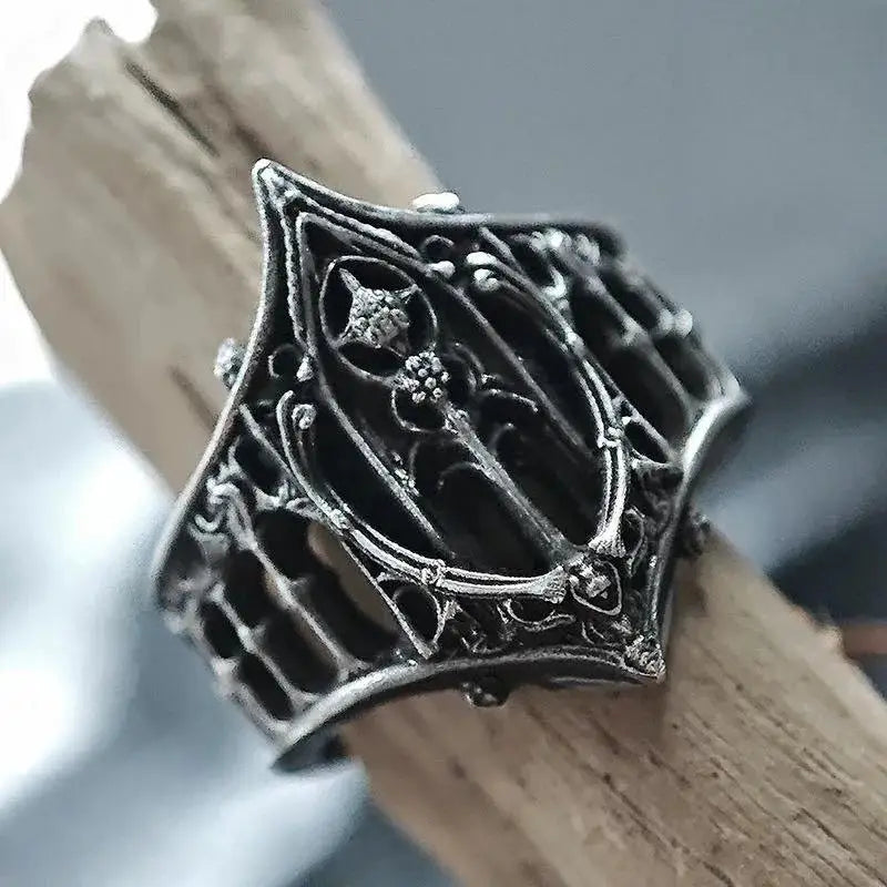 Trinity Thorn & Cross Ring