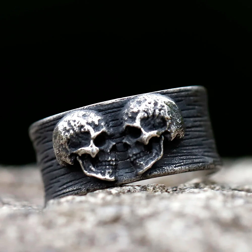 Twin Skull Ring