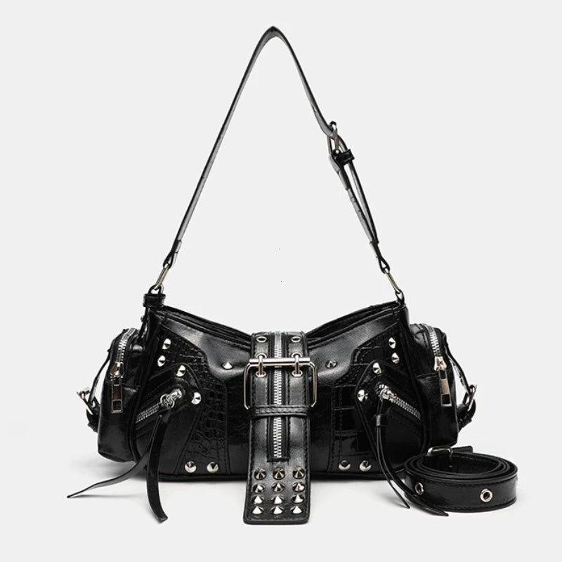 Buckle Strap Shoulder Bag