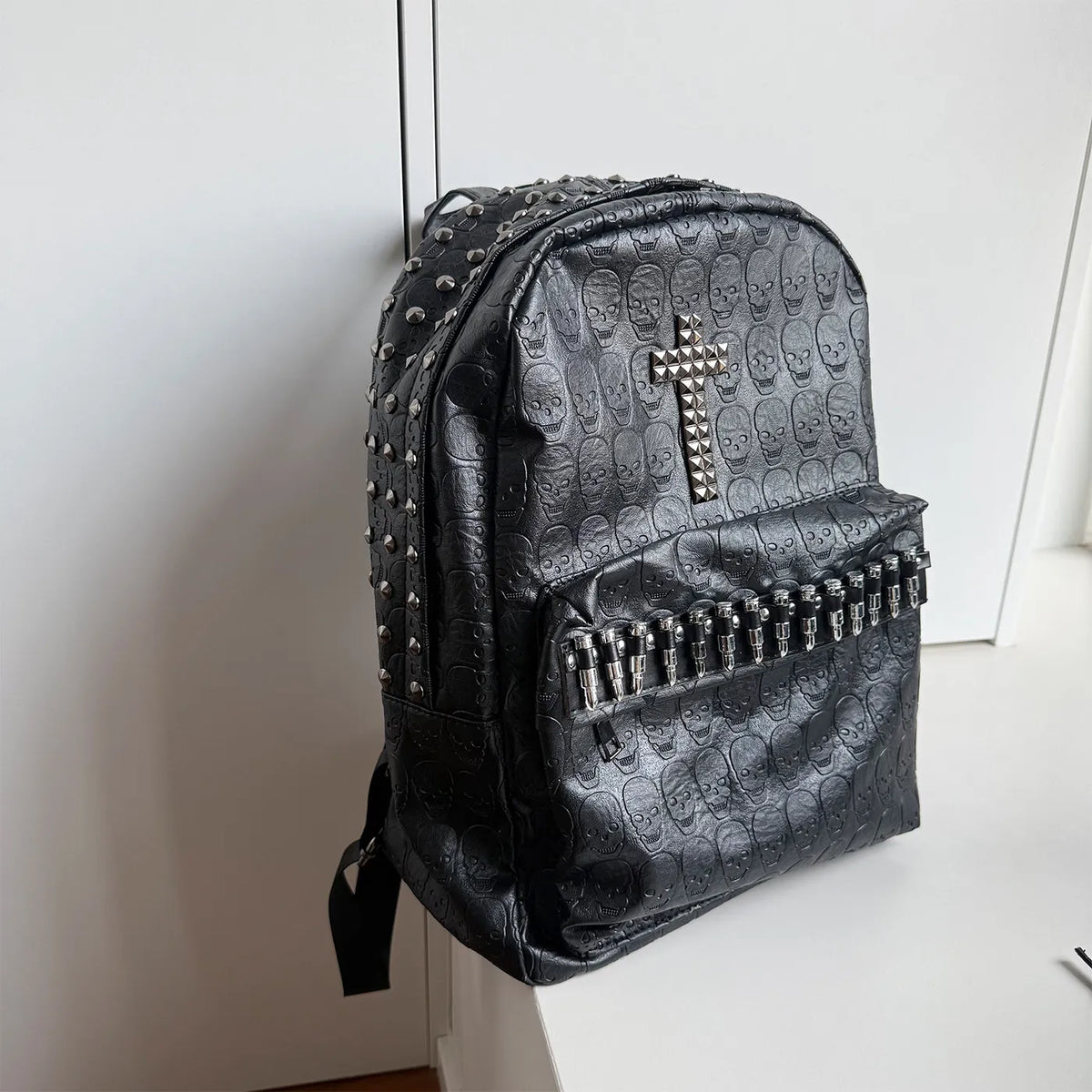 Studded Skull Backpack