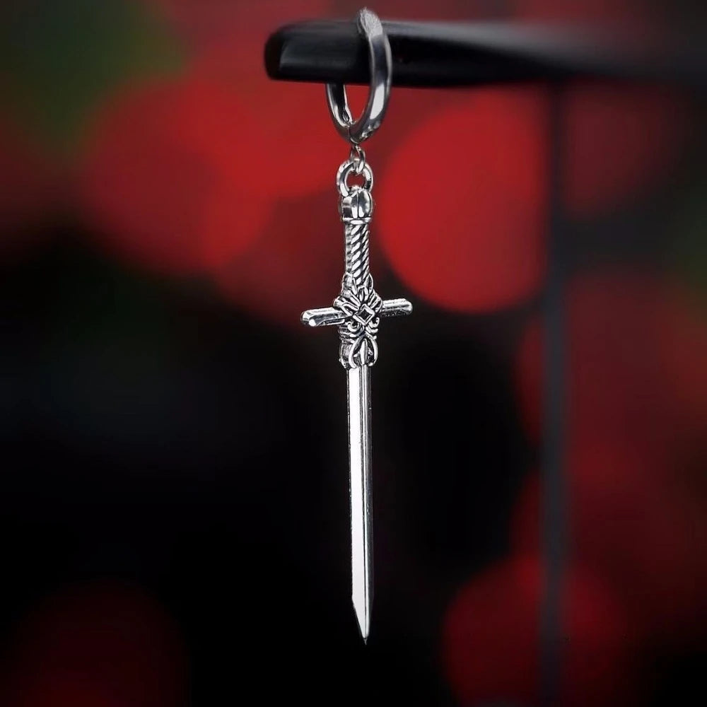 Shadow Blade Gothic Dangle Earrings