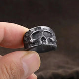 Half Face Skull Ring