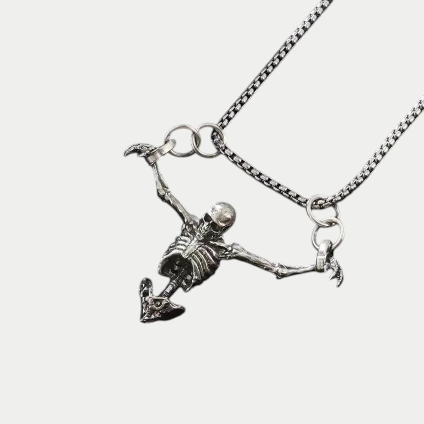 Skeleton Pendant Chain Necklace