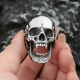 Cracked Skull Ring