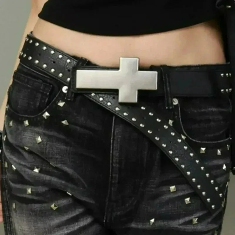 Studded Buckle Belt