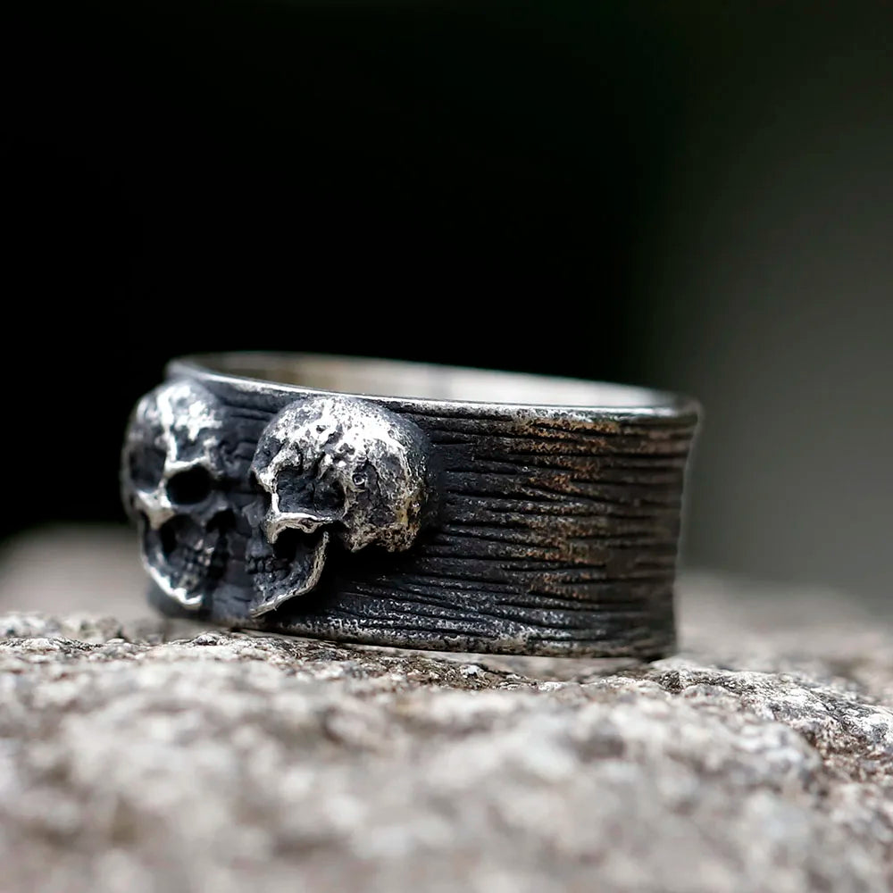 Twin Skull Ring