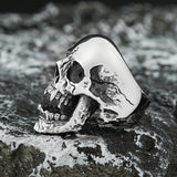 Cracked Skull Ring