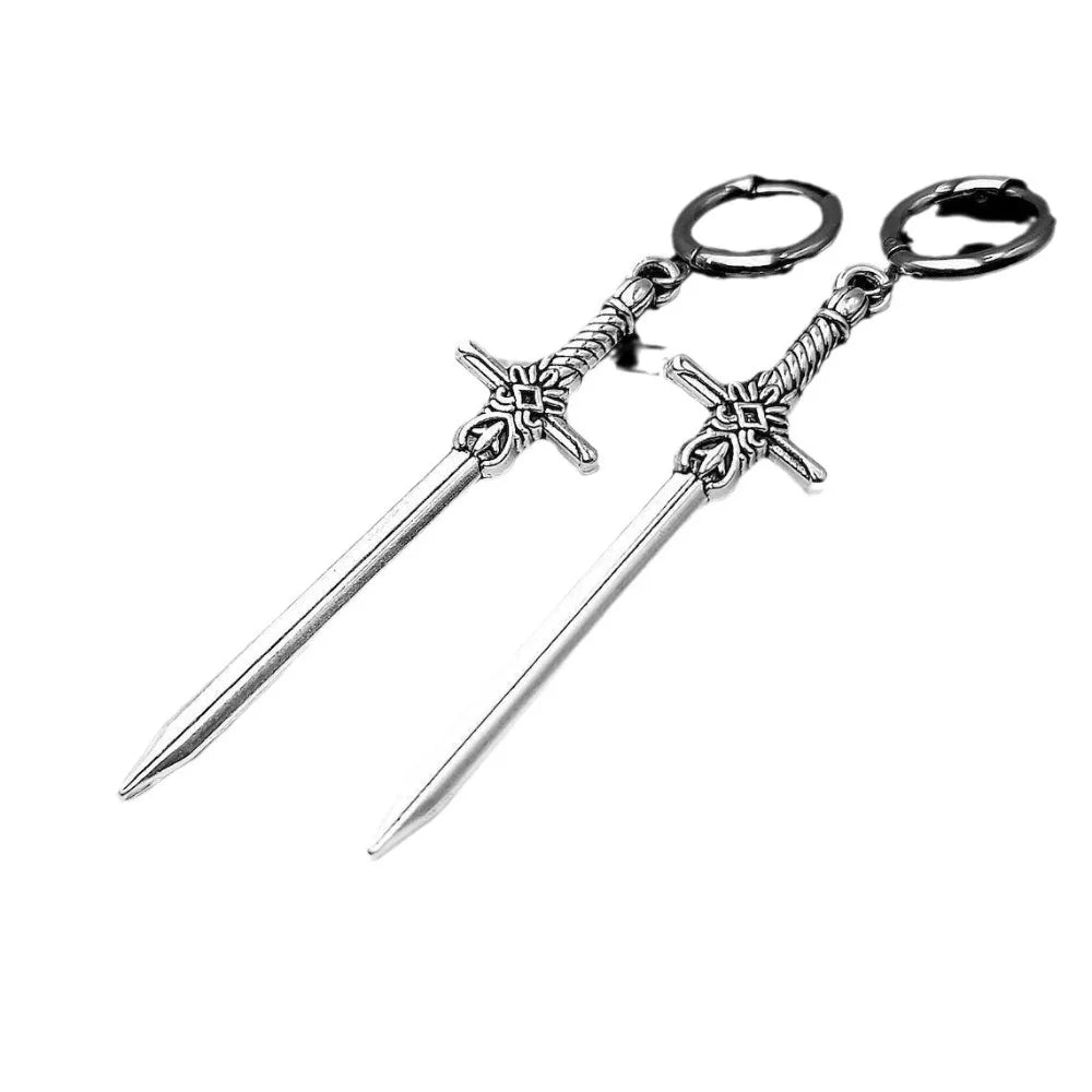 Shadow Blade Gothic Dangle Earrings