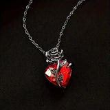 Rose Heart Necklace
