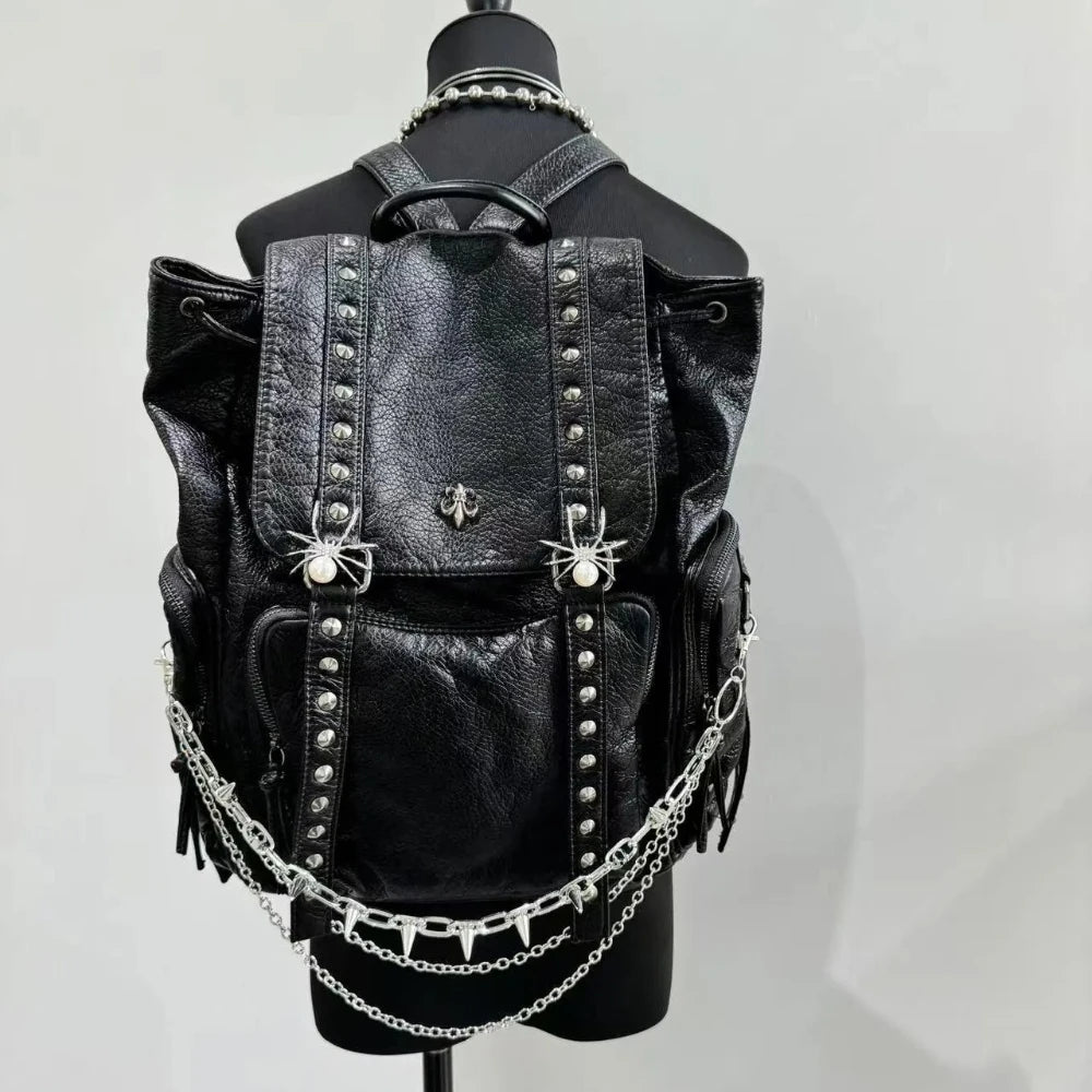 Studded Chain Backpack