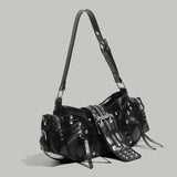 Buckle Strap Shoulder Bag
