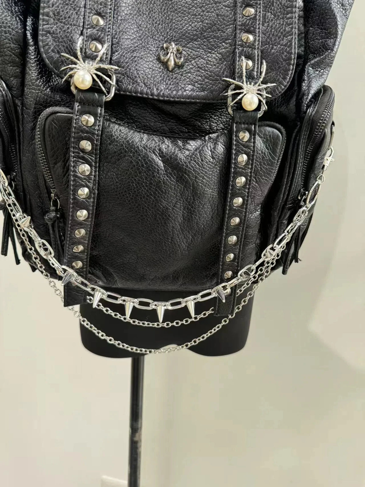 Studded Chain Backpack