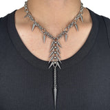 Gothic Spine Chain Necklace