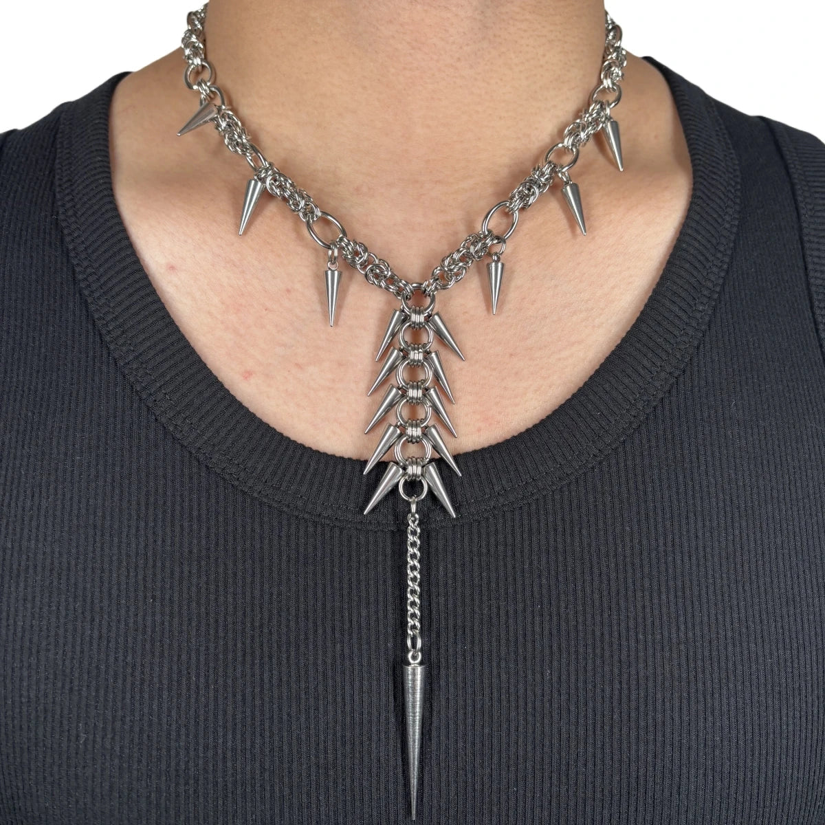 Gothic Spine Chain Necklace