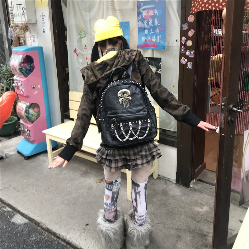 Skull Chain Backpack