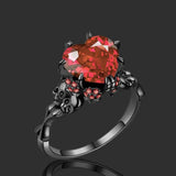 Skull Heart Ring