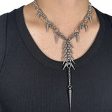Gothic Spine Chain Necklace
