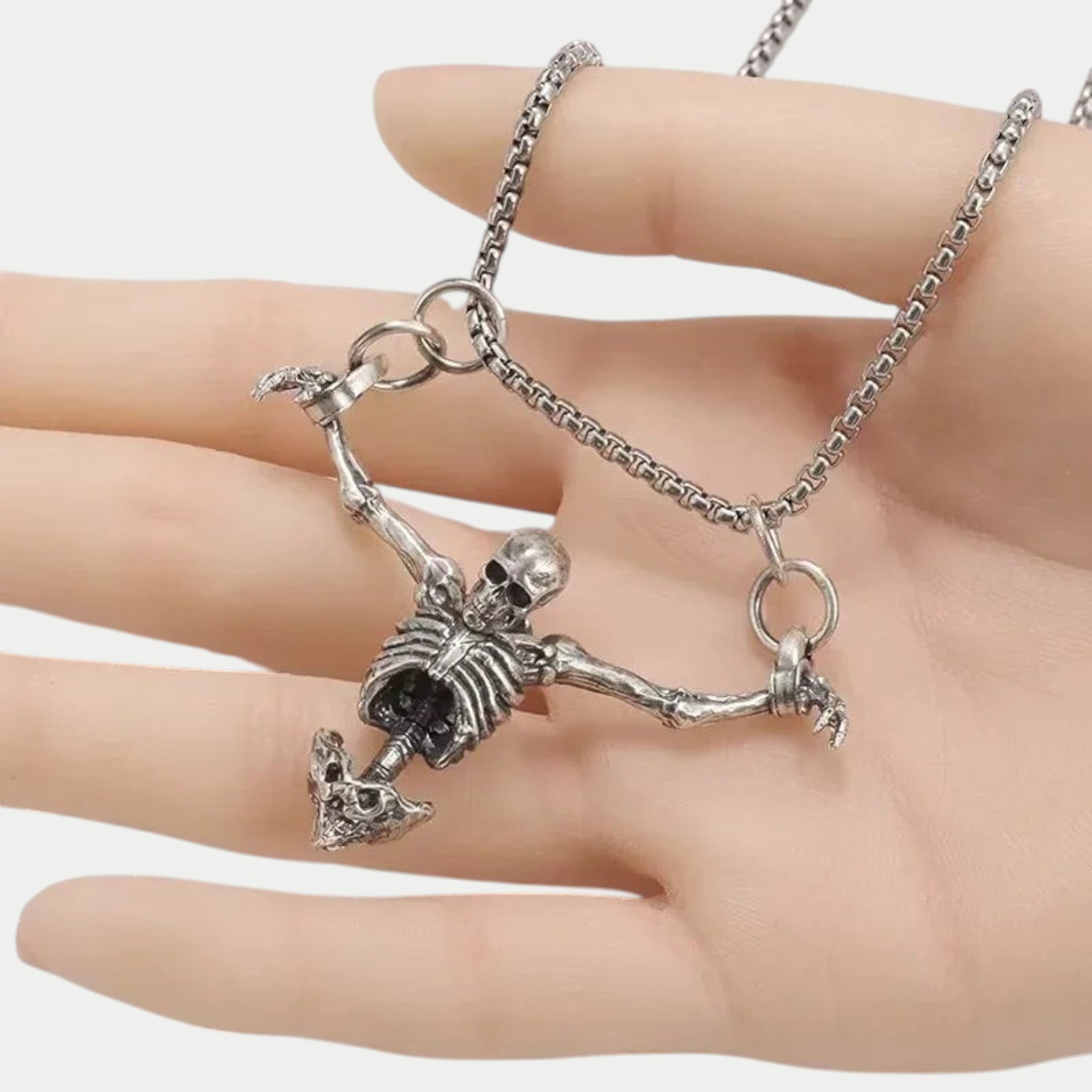 Skeleton Pendant Chain Necklace