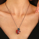 Crimson Rose Necklace