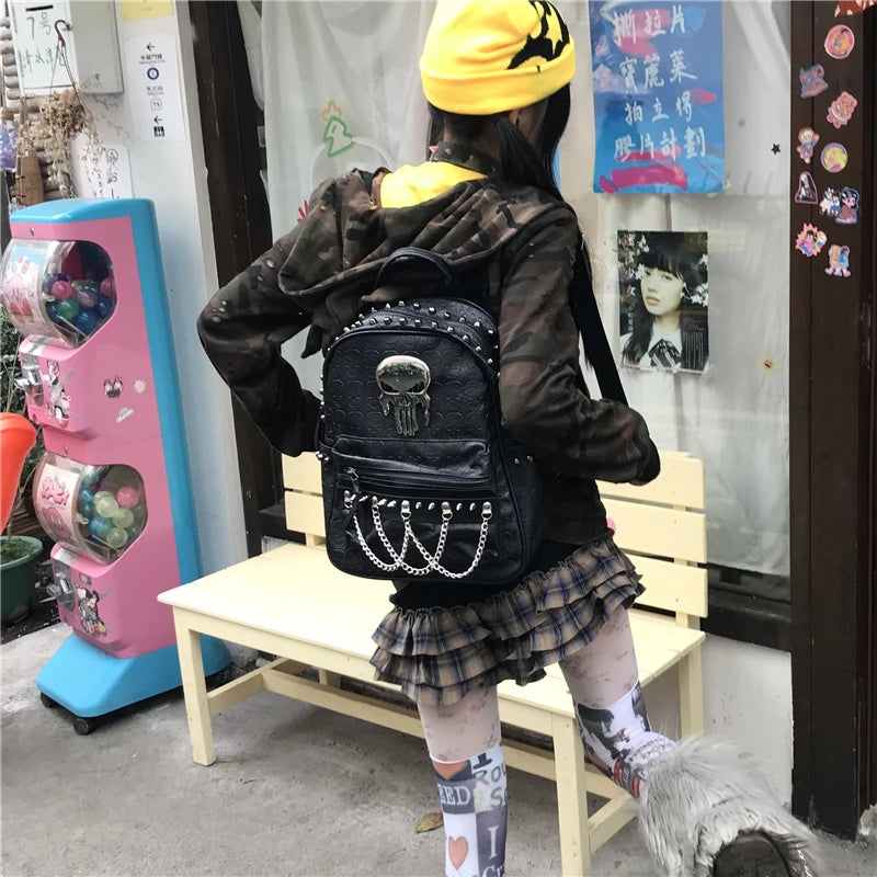 Skull Chain Backpack